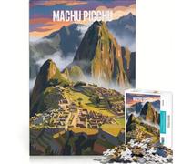 Puzzle per ragazzi da 1000 pezzi con Machu Picchu, Perù, gioco educativo, migliora la memoria, regalo di compleanno, regalo 38x26cm