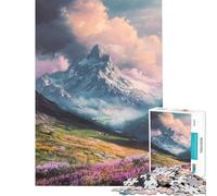 Puzzle per ragazzi da 1000 pezzi con maestosa vetta montuosa Aiuta a sviluppare la mente stimola il cervello e favorisce il relax Adatto a partire dai 14 anni 38x26cm