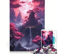 Puzzle per ragazzi da 1000 pezzi con magici fiori di ciliegio gioco interattivo migliora la memoria regalo per amici e familiari 38x52cm