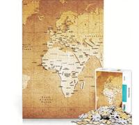 Puzzle per ragazzi da 1000 pezzi con mappa del mondo antico giocattolo educativo per divertimento in famiglia per rafforzare l'amore tra le coppie 50x75cm