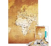 Puzzle per ragazzi da 1000 pezzi con mappa del mondo antico puzzle per adulti giochi per famiglie sfida impegnativa attività divertenti da fare a casa (dimensioni 50x75cm)