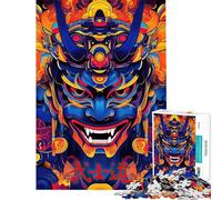 Puzzle per ragazzi da 1000 pezzi con maschera Oni puzzle digitale giapponese per adulti gioco divertente che migliora la memoria compleanno e Natale (dimensioni 38x26cm)