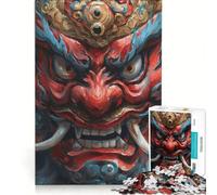 Puzzle per ragazzi da 1000 pezzi con maschere Oni giapponesi, gioco per famiglie, attività divertenti da fare a casa, ideale come regalo 38x52cm
