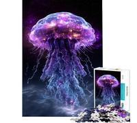 Puzzle per ragazzi da 1000 pezzi con meduse cosmiche nello spazio impegnativo da completare difficile giocattolo decorativo per la casa adatto a ragazzi dai 14 anni in su (50x75cm)