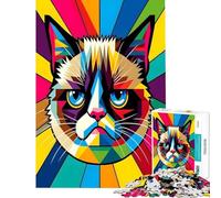 Puzzle per ragazzi da 1000 pezzi con meme di gatti gioco interattivo educativo e stimolante ideale come regalo per chi ama i giochi di analisi e logica (dimensioni 50x75cm)