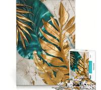 Puzzle per ragazzi da 1000 pezzi con Monstera in ulivo gioco pratico per divertimento in famiglia ideale come regalo per tutta la famiglia 38x26cm