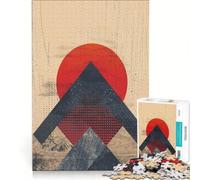 Puzzle per ragazzi da 1000 pezzi con montagna ed eclissi gioco educativo per divertimento in famiglia regalo di compleanno regalo di viaggio 38x26cm
