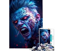 Puzzle per ragazzi da 1000 pezzi con mostro dagli occhi luminosi puzzle antistress per adulti decorazione perfetta regalo di Natale o di compleanno (dimensioni 50x75cm)