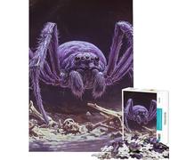 Puzzle per ragazzi da 1000 pezzi con mostro e ragno gigante viola Puzzle rilassante per le vacanze a casa ideale come regalo (dimensioni 50x75cm)