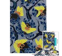 Puzzle per ragazzi da 1000 pezzi con motivo a farfalla Art Nouveau arte tessile di EA Séguy Puzzle per adulti gioco pratico per il divertimento in famiglia difficile e stimolante (dimensioni 38x52cm)