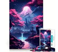 Puzzle per ragazzi da 1000 pezzi con motivo fiori di ciliegio,arte giapponese,gioco a incastro preciso,gioco cognitivo,giocattolo divertente e facile da usare,regalo di Natale (38x52cm)