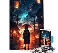 Puzzle per ragazzi da 1000 pezzi con ombrello ragazza anime cosmo Aiuta a stimolare la mente antistress gioco rompicapo per ragazzi dai 14 anni in su (38x26cm)