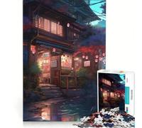 Puzzle per ragazzi da 1000 pezzi con paesaggi mozzafiato del Giappone, gioco interattivo, ideale per passare il tempo durante le vacanze, con poster e foglio di curiosità abbinati, 38x26cm