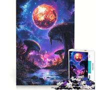 Puzzle per ragazzi da 1000 pezzi con paesaggio alieno nella foresta, giochi per famiglie, assemblaggio di motivi, per rafforzare l'amore tra le coppie 38x26cm