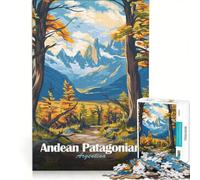Puzzle per ragazzi da 1000 pezzi con paesaggio andino, patagonico e argentino, un gioco rompicapo divertente e spiritoso, compleanni e Natale 50x75cm