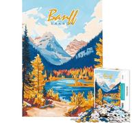 Puzzle per ragazzi da 1000 pezzi con paesaggio del Parco Nazionale di Banff Puzzle per adulti gioco rilassante regalo di compleanno difficile e stimolante (dimensioni 38x26cm)