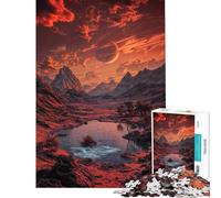Puzzle per ragazzi da 1000 pezzi con paesaggio del Pianeta Rosso Gioco rompicapo per adulti stimolante per la memoria ideale per ridurre lo stress e come regalo (dimensioni 50x75cm)