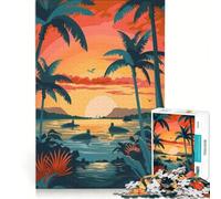 Puzzle per ragazzi da 1000 pezzi con paesaggio delle Isole Galapagos, giocattolo educativo, per divertimento in famiglia, compleanno e Natale 38x52cm