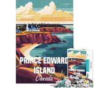 Puzzle per ragazzi da 1000 pezzi con paesaggio dell'Isola del Principe Edoardo gioco impossibile giocattolo educativo ottimo regalo antistress (dimensioni 38x26cm)