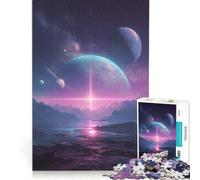 Puzzle per ragazzi da 1000 pezzi con paesaggio di esopianeti, gioco rilassante, analisi e logica, regalo di compleanno, regalo di viaggio 38x52cm