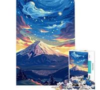 Puzzle per ragazzi da 1000 pezzi con paesaggio montano e cielo stellato Gioco rilassante e coinvolgente per sviluppare la pazienza Regalo di compleanno per il divertimento in famiglia (38x52cm)