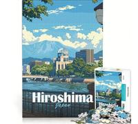 Puzzle per ragazzi da 1000 pezzi con paesaggio urbano di Hiroshima gioco educativo migliora la memoria regalo di compleanno regalo 38x52cm