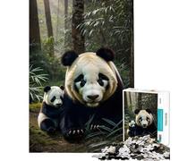 Puzzle per ragazzi da 1000 pezzi con panda e famiglia giochi di animali per tutta la famiglia gioco stimolante ottimo regalo per gli amanti dei giochi antistress (dimensioni 75x50cm)