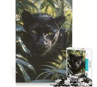 Puzzle per ragazzi da 1000 pezzi con pantere nere decorazione da parete gioco impegnativo e stimolante regalo perfetto 50x75cm