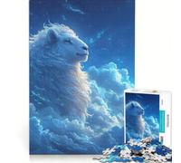 Puzzle per ragazzi da 1000 pezzi con pecore tra le nuvole antistress di difficoltà elevata adatto come decorazione da scrivania 38x26cm