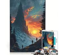 Puzzle per ragazzi da 1000 pezzi con personaggi e un pianeta futuristico gioco educativo ideale per il divertimento in famiglia regalo di compleanno o di viaggio 38x26cm