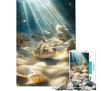 Puzzle per ragazzi da 1000 pezzi con pesci conchiglie e sogliole sottomarine Giochi per tutta la famiglia stimolanti e divertenti Un regalo perfetto per chi ama giocare e rilassarsi (38x26cm)