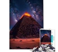 Puzzle per ragazzi da 1000 pezzi con piramide antica gioco pratico per ragazzi decorazione da parete difficile e stimolante (dimensioni 38x26cm)