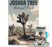 Puzzle per ragazzi da 1000 pezzi con poster del Parco Nazionale di Joshua Tree giochi per famiglie decorazione perfetta collezione d'artista belle arti 50x75cm