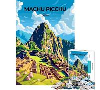 Puzzle per ragazzi da 1000 pezzi con poster di Machu Picchu Perù Gioco stimolante giocattolo per famiglie migliora la memoria regalo di Babbo Natale segreto (dimensioni 50x75cm)