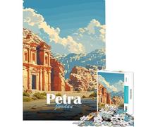 Puzzle per ragazzi da 1000 pezzi con poster vintage di Petra Jordan gioco pratico e stimolante ideale come regalo con taglio di precisione (dimensioni 38x52cm)