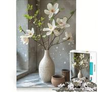 Puzzle per ragazzi da 1000 pezzi con primi piani di fiori in fiore, gioco pratico, per divertimento in famiglia, ideale come regalo per tutta la famiglia 38x26cm