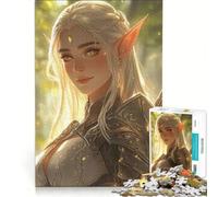 Puzzle per ragazzi da 1000 pezzi con principessa elfica, giochi per famiglie, assemblaggio di figure, per rafforzare l'amore tra le coppie 38x26cm