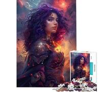Puzzle per ragazzi da 1000 pezzi con protagonista una donna anime dai capelli viola Aiuta ad allenare la mente è una sfida impegnativa un gioco per famiglie adatto a partire dai 14 anni (38x26cm)