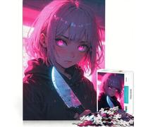 Puzzle per ragazzi da 1000 pezzi con protagonista una ragazza assassina, gioco interattivo per tutta la famiglia, compleanno e Natale 50x75cm