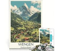 Puzzle per ragazzi da 1000 pezzi con puzzle nascosto, giocattolo fai-da-te, interazione genitore-figlio, compleanno e Natale 38x52cm