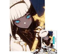 Puzzle per ragazzi da 1000 pezzi con ragazza e spada incrociata ideale per compleanno e Natale Giocattolo per rafforzare i ricordi decorazione da parete Adatto a persone dai 14 anni in su (50x75cm)