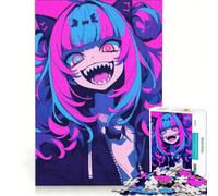 Puzzle per ragazzi da 1000 pezzi con ragazza mostro anime, gioco rilassante, difficile e stimolante, ogni pezzo è unico 50x75cm