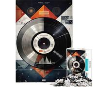 Puzzle per ragazzi da 1000 pezzi con ritmo retrò sfida educativa per il divertimento in famiglia giocattolo fai-da-te adatto a partire dai 14 anni (38x52cm)