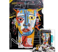 Puzzle per ragazzi da 1000 pezzi con ritratto astratto di Augusto dai colori vivaci ideale per compleanni e Natale Giocattolo educativo antistress adatto a partire dai 14 anni (38x52cm)