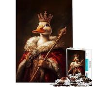 Puzzle per ragazzi da 1000 pezzi con ritratto del Re Anatra gioco educativo gioco intellettuale ottimo regalo un'opera d'arte (dimensioni 50x75cm)