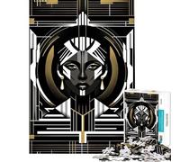 Puzzle per ragazzi da 1000 pezzi con ritratto di cyborg futuristico gioco intellettuale educativo per attività in famiglia regalo di compleanno (dimensioni 38x52cm)