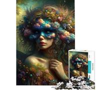 Puzzle per ragazzi da 1000 pezzi con ritratto di foresta fatata puzzle per adulti gioco pratico ideale per passare il tempo durante le vacanze o come regalo per tutta la famiglia (dimensioni 50x75cm)