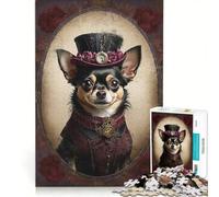 Puzzle per ragazzi da 1000 pezzi con ritratto di un elegante cane decorazione da parete difficile e stimolante regalo per un gioco avvincente 50x75cm