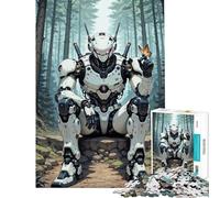 Puzzle per ragazzi da 1000 pezzi con robot nella foresta Attività divertenti da fare a casa migliora la memoria gioco educativo per ragazzi dai 14 anni in su (50x75cm)