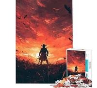 Puzzle per ragazzi da 1000 pezzi con sagoma di un cowboy solitario gioco educativo e stimolante per tutta la famiglia Un regalo perfetto per gli amanti del gioco (dimensioni 38x52cm)